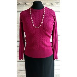 Magenta Pullover Sweater